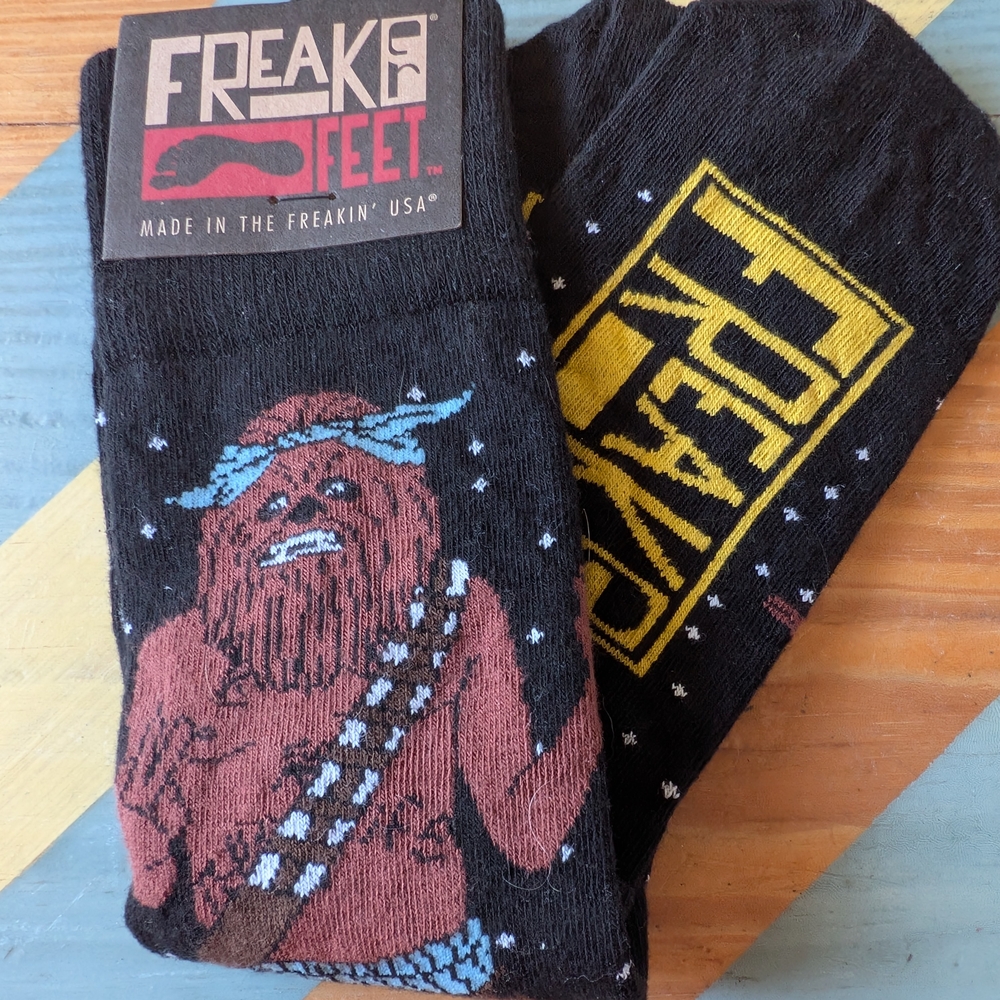 Black and Brown Casual Socks with Bold Graphics